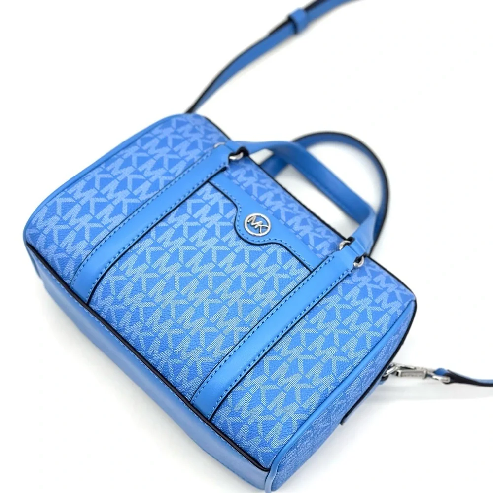 Michael Kors Small Travel Duffle Xbody Satchel Shoulder Bag South Pacific Blue